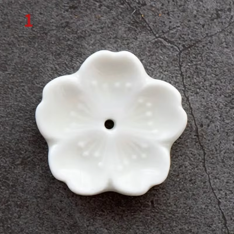 Brûleur d'encens en fleurs de cerisier, décoration de maison en céramique, porte-bâton, encensoir d'