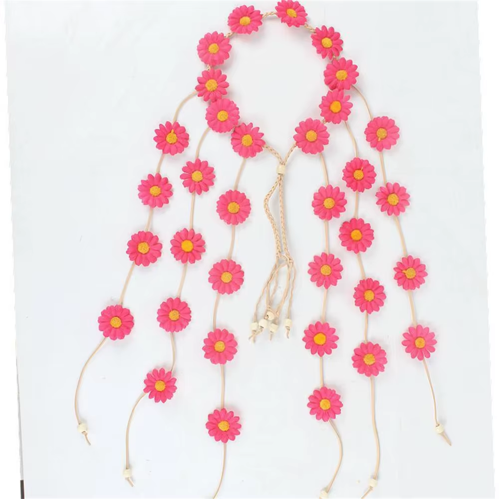 Bandeau de sauna en forme d'hélicoptère avec fleur, couronne florale, accessoires pour cheveux de to