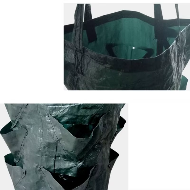 Sac de culture de plantes fraises 3 gallons, conteneur de tomates en plein air, sacs multi-bouche su
