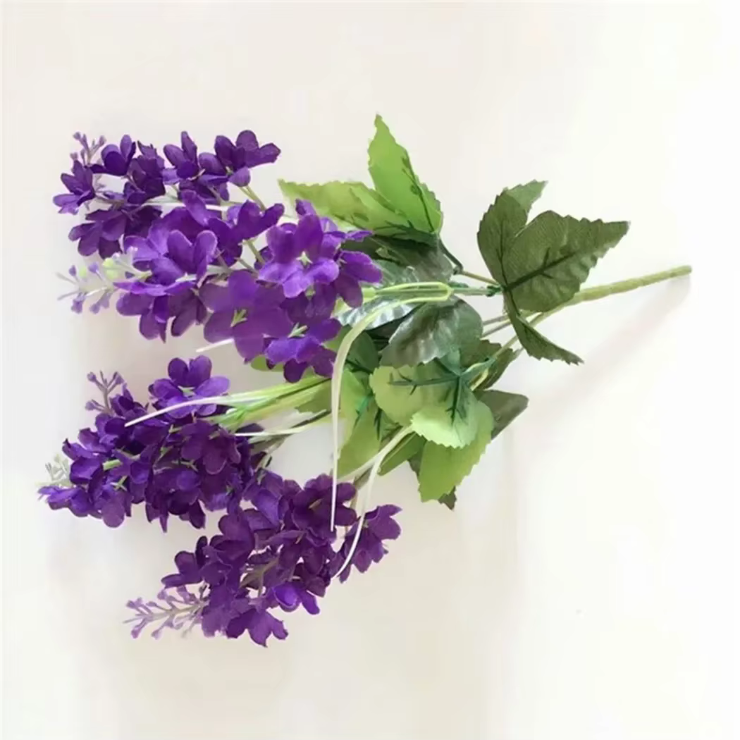 Fleur artificielle en jacinthe à 5 têtes, 33cm, 5 têtes, branche de Bouquet, bricolage pour bureau, 