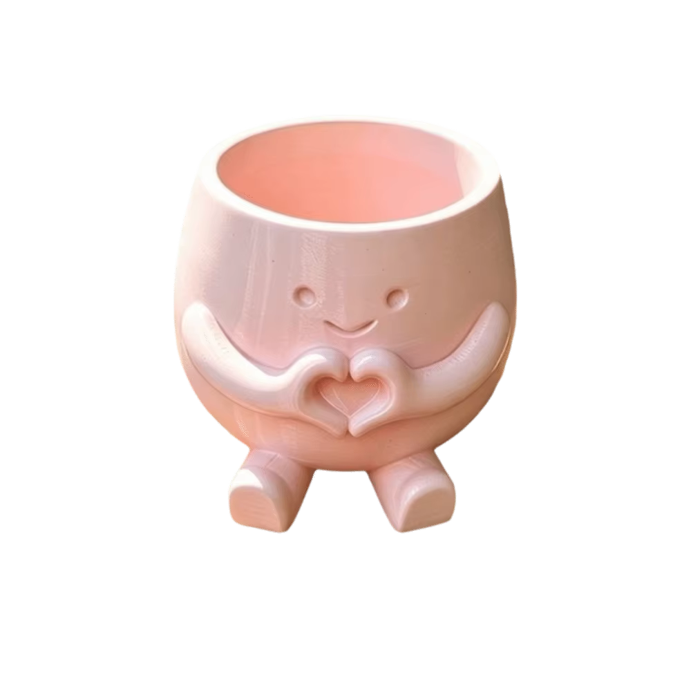 Mini pot de fleurs paysager imprimé en 3D, design élégant, support de décoration de bureau, utilisat