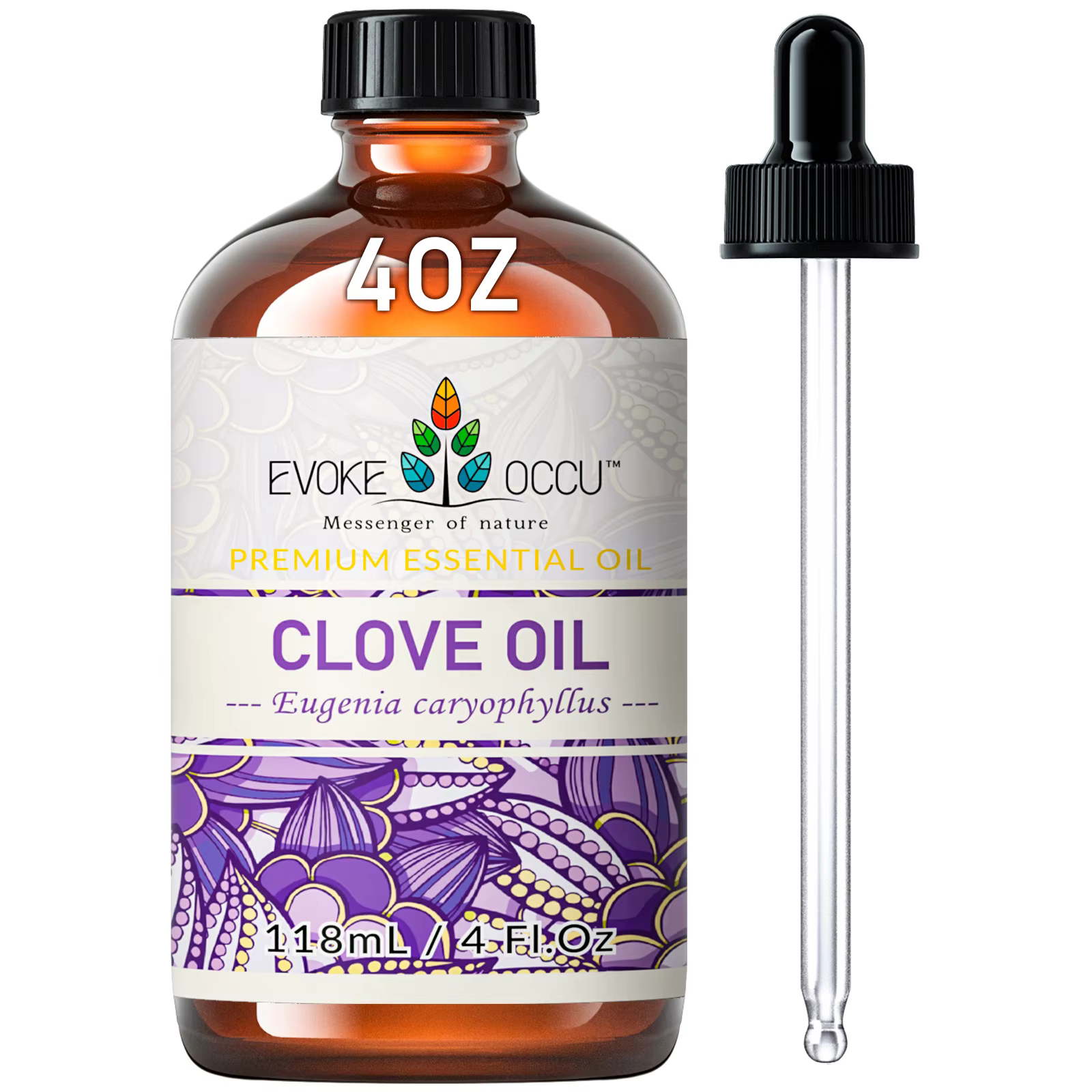 EVOKE OCCU 118ML/4 Fl.Oz Château essentiel, huile de plante de clou de girofle de qualité supérieure