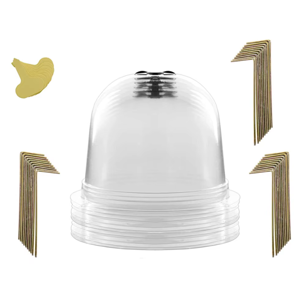 Cloche de protection des plantes réutilisable en plastique transparent, couvertures de protection de