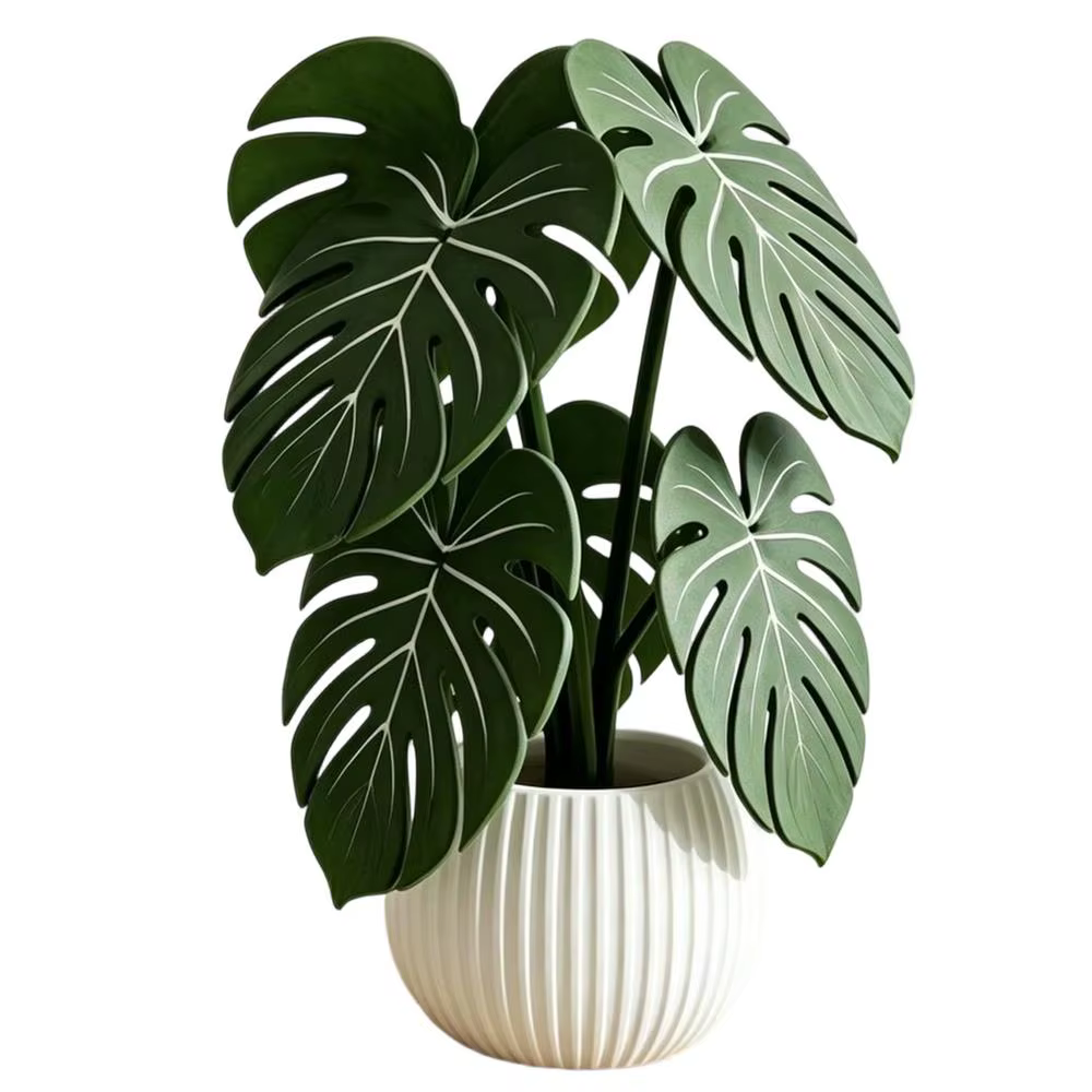 Sous-verres en forme de plantes, imprimés en 3D, motif Monstera, antidérapants, résistants à la chal