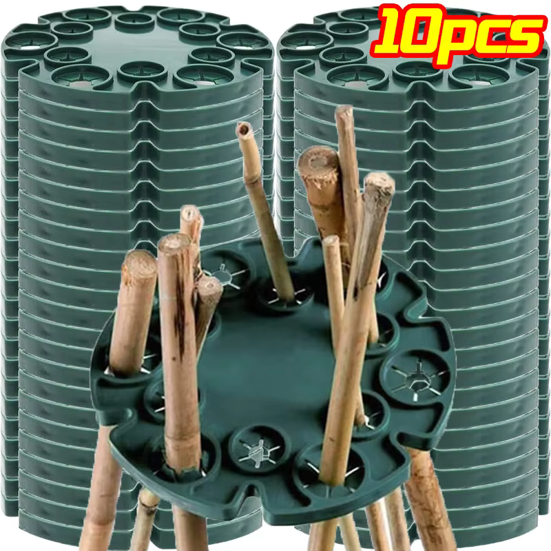 Support pour plantes de jardin, colonne de fleurs, cadre d'escalade, plante en plastique, haricot de