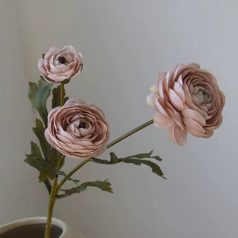 8 pièces de fleurs artificielles classiques européennes en soie, pivoines d'automne, décoration de j