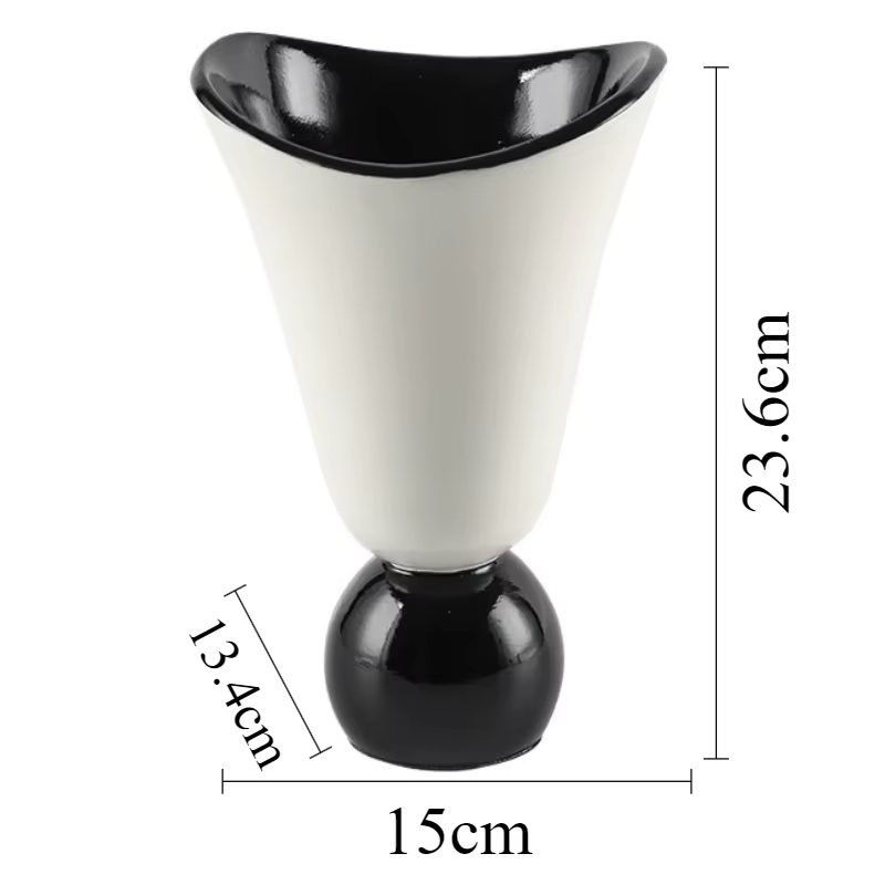 Vase décoratif d'art moderne, bouteille de fleurs de luxe esthétique, intérieur élégant, bouteilles 