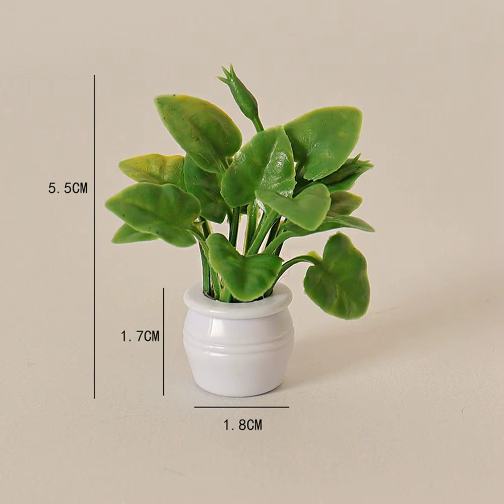 Vase de simulation en plastique l'inventaire, maison de courses, plante Luo verte, fleur finie, modè
