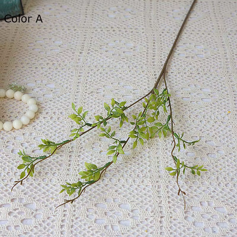 Fleur artificielle réaliste et vive, 64cm, fausse feuille animée, trois Branches, plante pour la mai