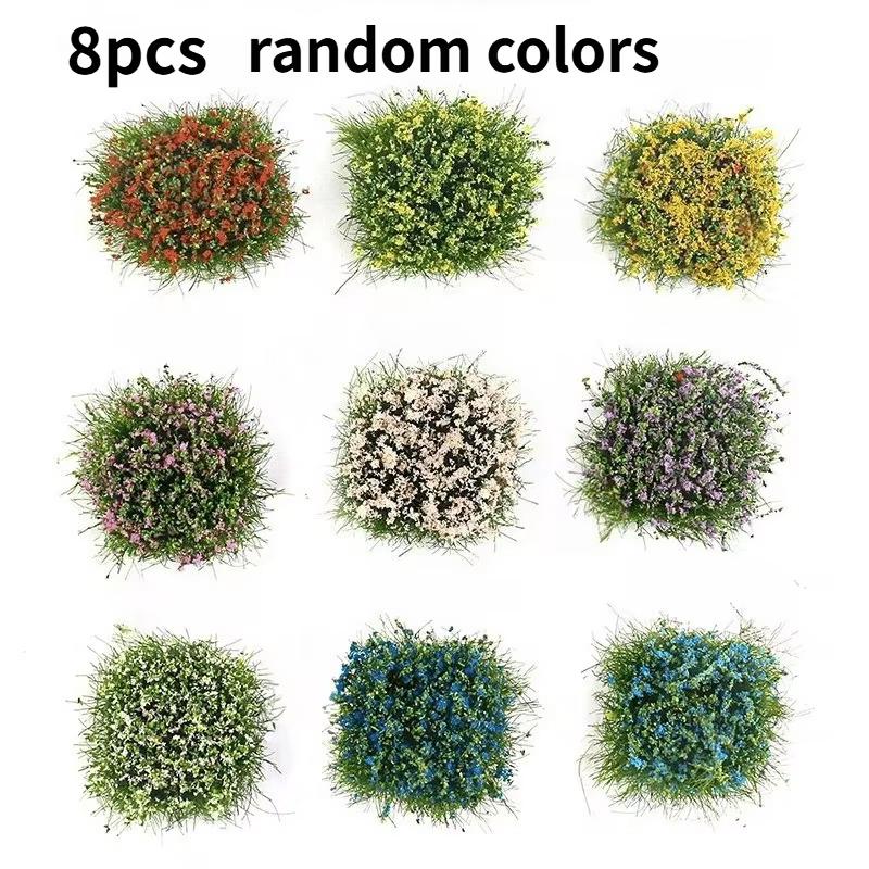 Lot de 8 modèles de grappes de fleurs artificielles de couleur aléatoire pour table de sable, et de 