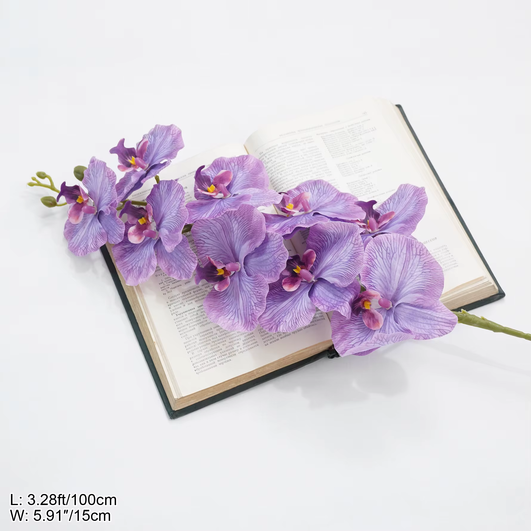 CHUXIN C4345 Bouquets d'orchidées artificielles à 9 têtes, arrangement floral pour mariage, décorati