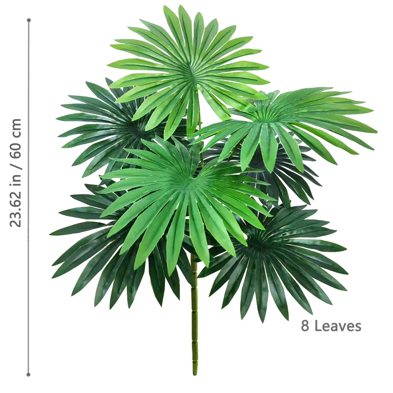 Grand palmier artificiel de 52 à 125cm, fausse plante tropicale, Branches de feuilles de palmier en 
