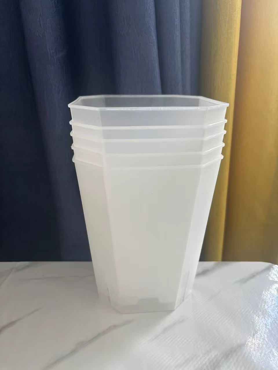 Pot de fleurs Transparent 15cm, 5 pièces, Pot de plantes succulentes, Pot de fleurs décoratif d'inté