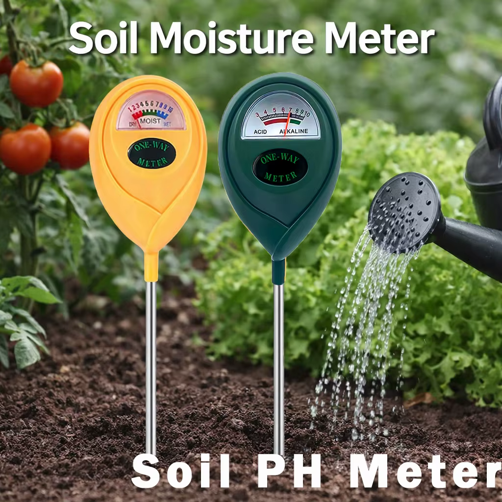 2 pièces Testeur de pH et d'humidité du sol pour plantes, idéal pour le jardin, humidimètre de sol, 