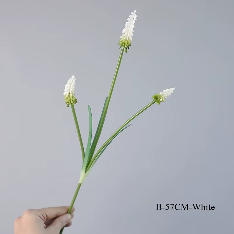 Spray de jacinthe artificielle de 12,6 pouces pour décoration florale de mariage, maison, hôtel, cen