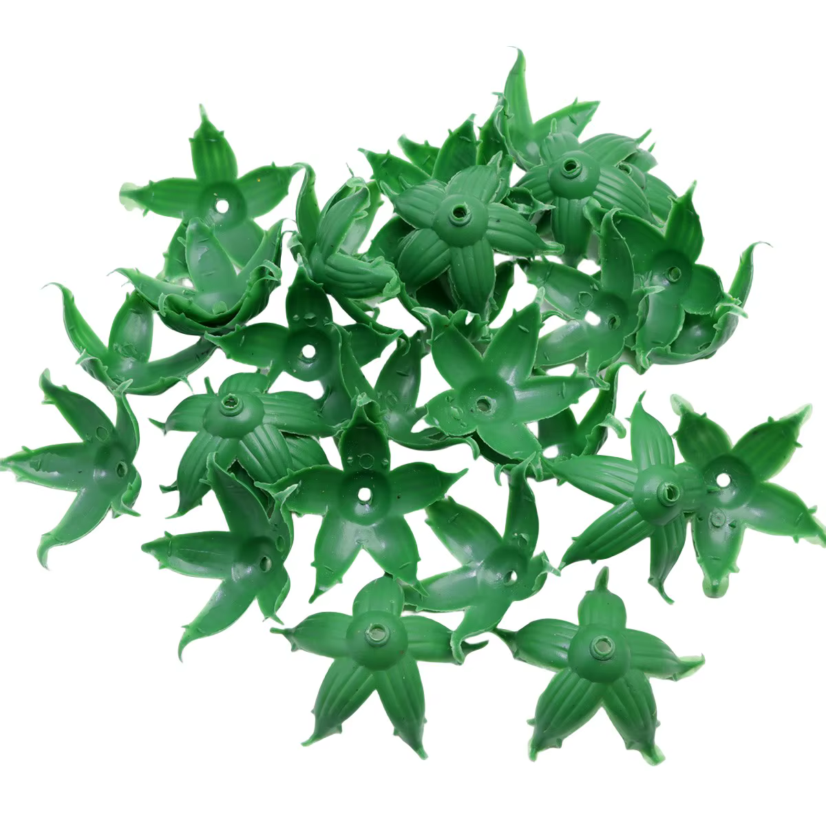 Récipient Floral artificiel, 50 pièces, fausses fleurs, Calyx, Base de fleur en plastique, répartes 