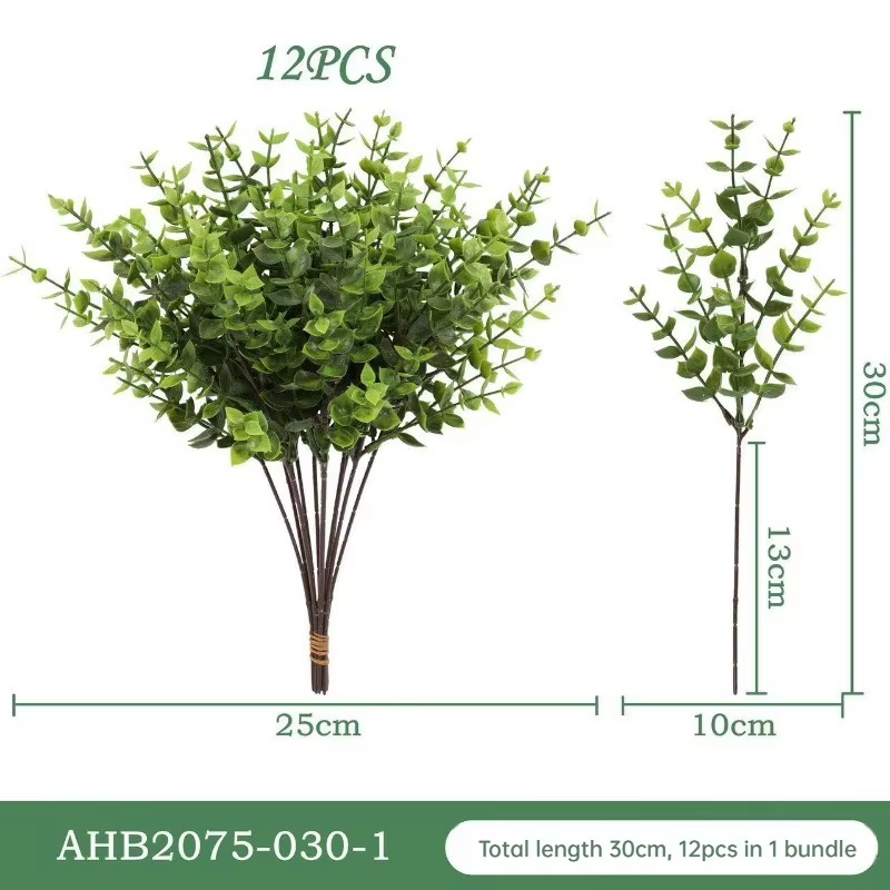 Plantes artificielles d'extérieur et d'intérieur, fausses herbes et arbustes résistants aux UV pour