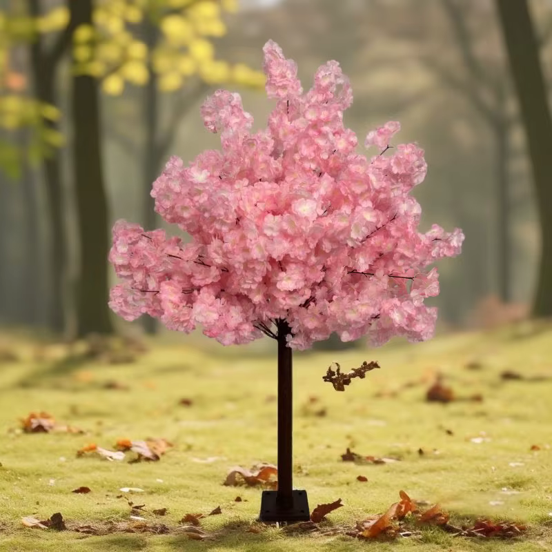 Simulation d'arbre à fleurs de cerisier, pêcher, décoration de mariage, décoration de printemps inté