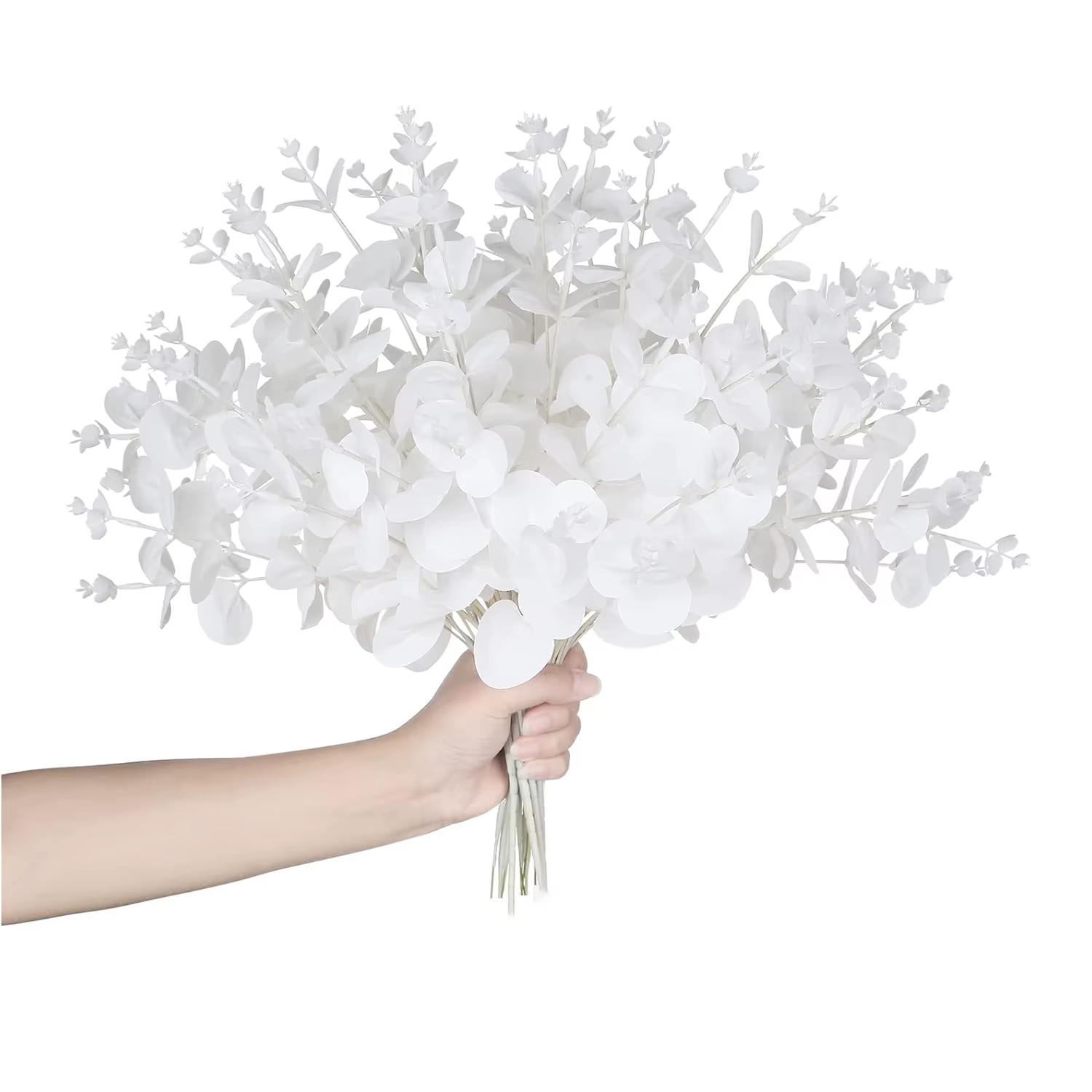 Feuilles d'argent Plantes Artificielles Couronne De Mariage Bouquets De Mariée Maison Chambre Jardin