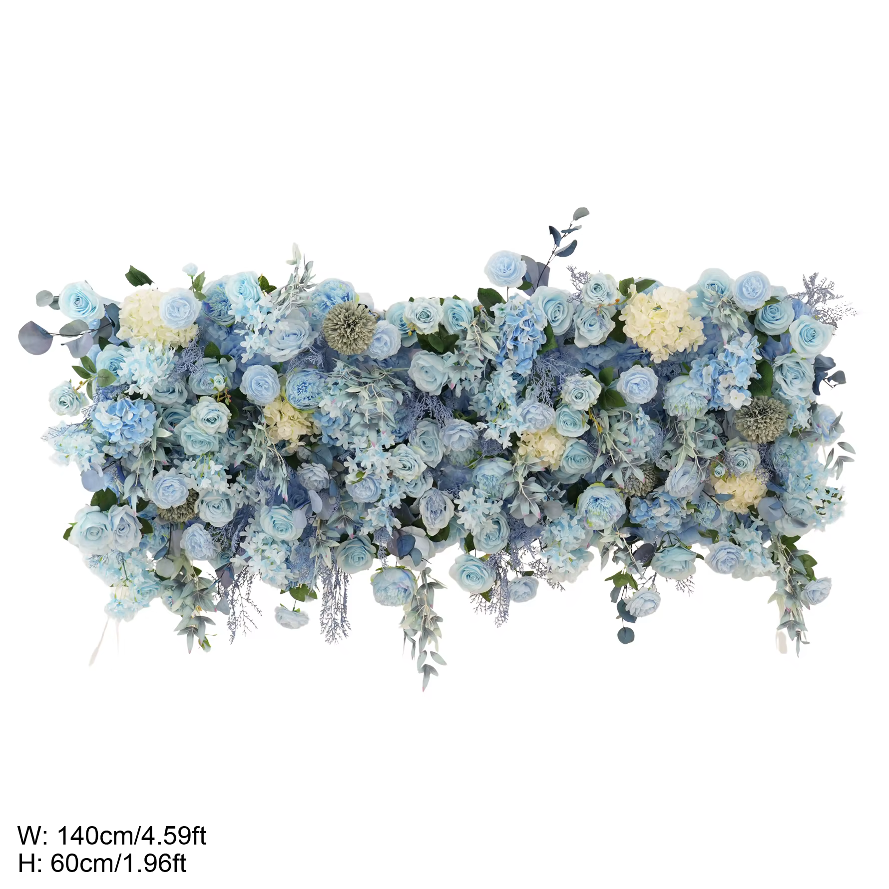 A8950 rêveur violet lavande Rose Delphinium tissu Base fleur rangée mariage toile de fond décor carr