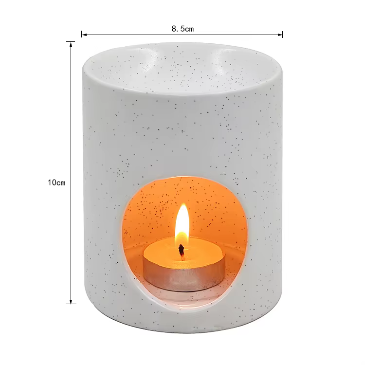 Poêle d'aromathérapie en céramique Simple, huile essentielle, cire fondue, brûleur d'encens, chambre
