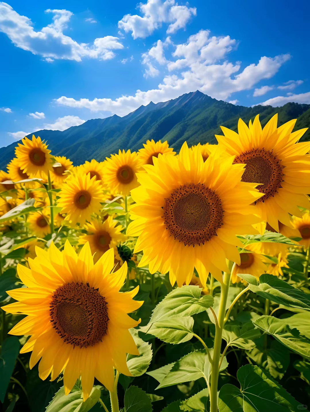 MomoArt-Peinture de Tournesol, Broderie de Diamant, Image de Montagne, Strass, Paysage, Mosaïque, Fl