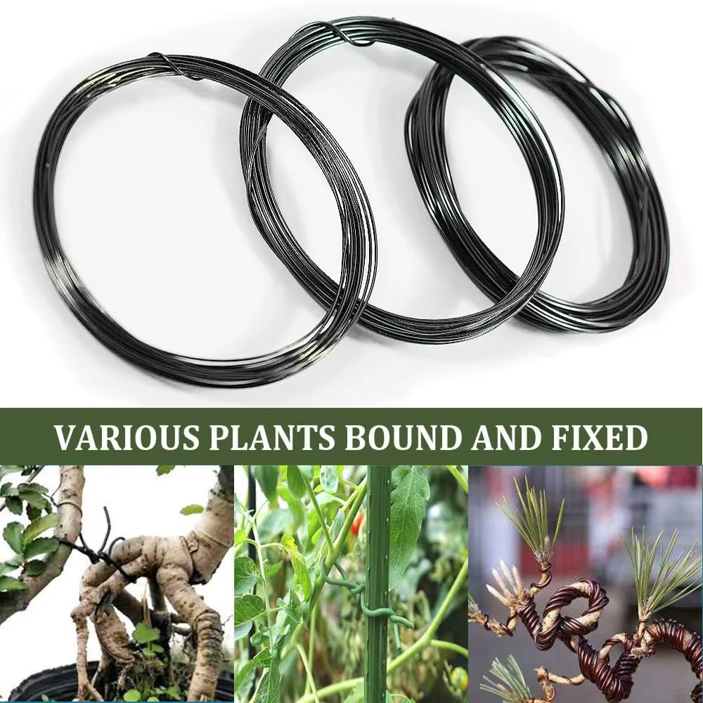 Fil de bonsaï 5/10m, 1mm, Support pour plantes, fil en aluminium anodisé pour faire du bonsaï sur le