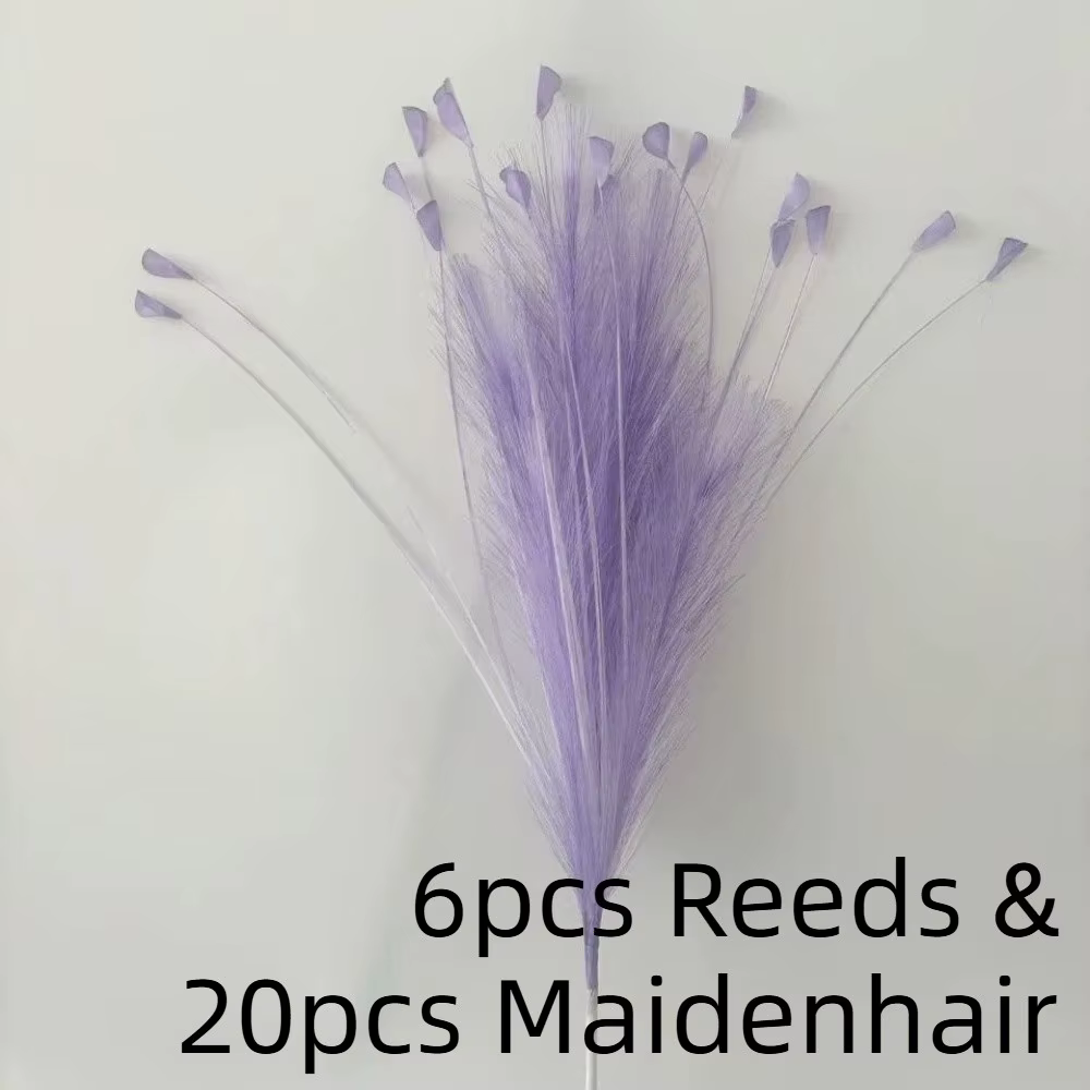 Herbe de la Pampa Artificielle pour Aménagement Paysager, Herbe de la Fille de la Mariée DIY, Décora