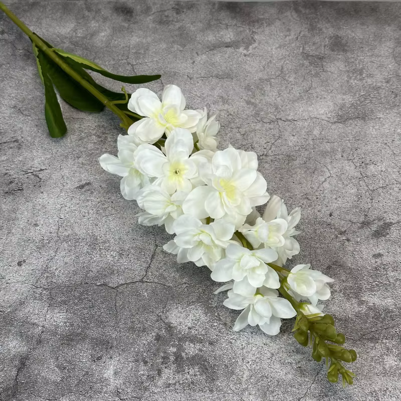 Branche de Fleur violette en jacinthe artificielle, 80cm, Fleurs artificielles pour l'automne, décor