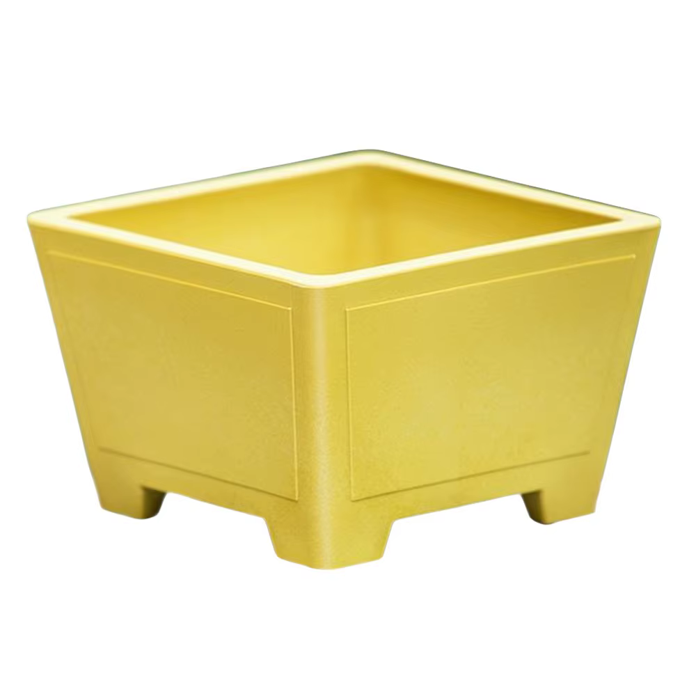 Pot de fleur en argile violette, simple et coloré, pour plantes succulentes, bonsaï, optique durable