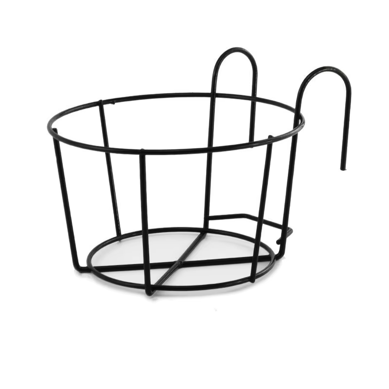 Support de Pot de fleur mural en fer, 1 pièce, pour balcon, support rond pour plantes suspendues d'e