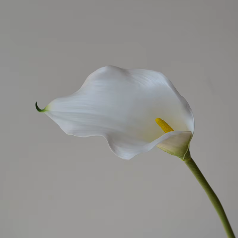 Grand Calla Lily EVA fleurs artificielles doux au toucher fausses fleurs Bouquet de mariage décor de