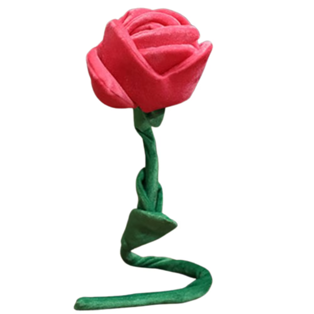 Bouquet de roses rouges, branche de fleurs artificielles tendance, boucle de rideau, rose de simulat