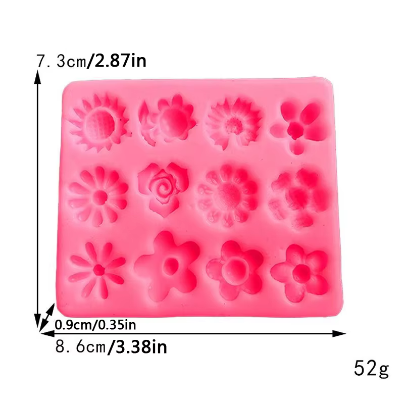 Moule en Silicone en forme de feuille de fleurs, pétales de Rose, décoration de cuisson de gâteaux,