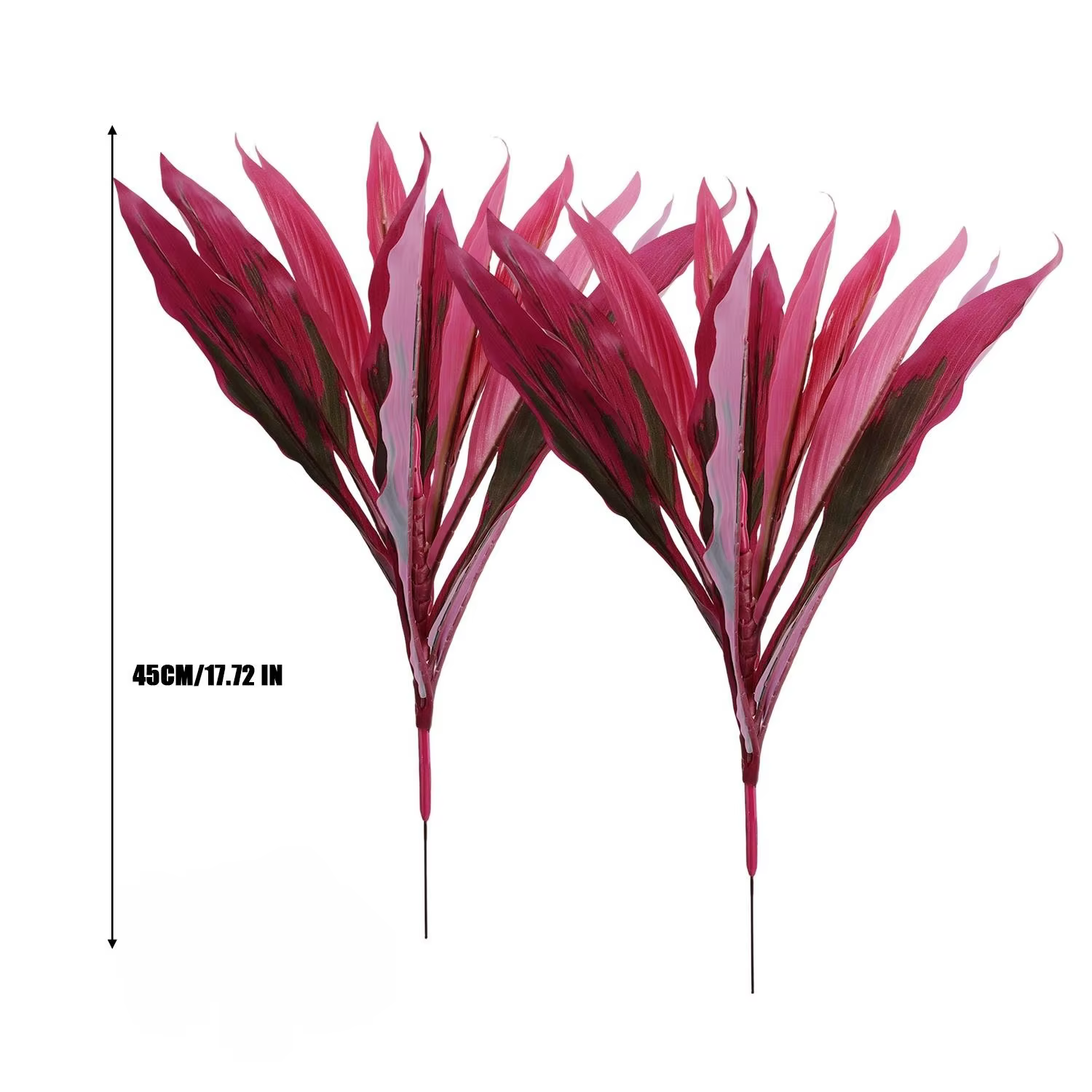 Plante artificielle Dracaena, vase à fleurs, Bouquet décoratif, grandes feuilles de Dracaena réalist