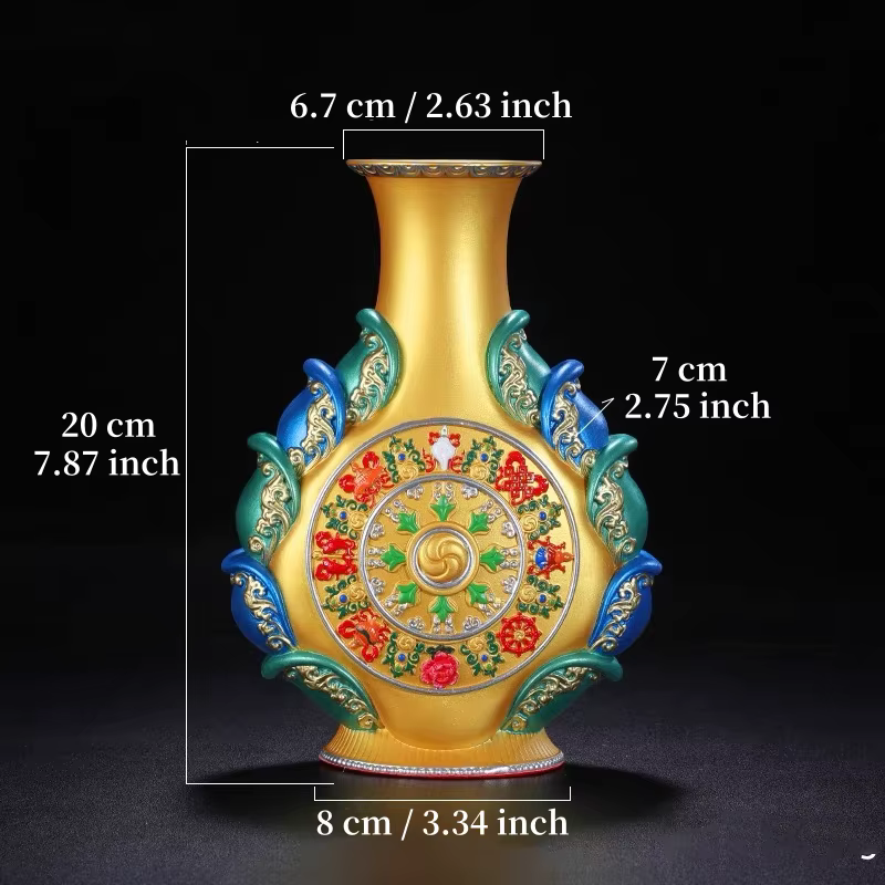 Vase bouddhiste en résine violette, bouteille de stockage de plantes de tanaccelerPlants de bon augu
