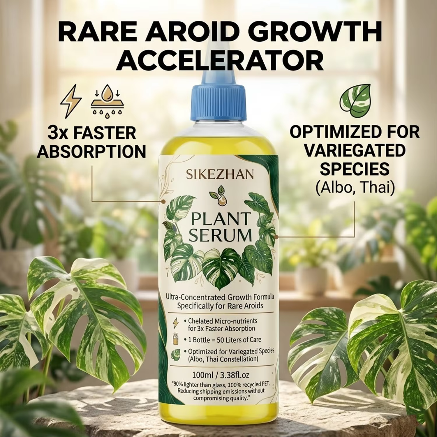 Sérum végétal KALOYANOV N ° Stimulateur de racines ultra concentré 1-100 ml pour Monstera Aroids rar