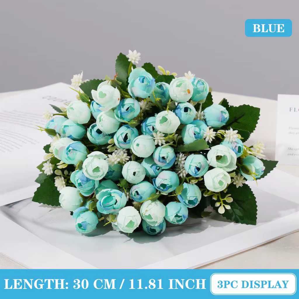 Bouquet de Roses Artificielles Vintage, Fausses Fleurs, Injtrash, pour la Maison, ixde Mariage, Déco