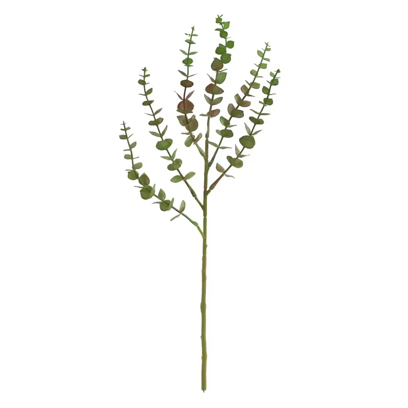 Plantes vertes artificielles en plastique, 10 pièces, Branches de feuilles d'eucalyptus, Simulation 