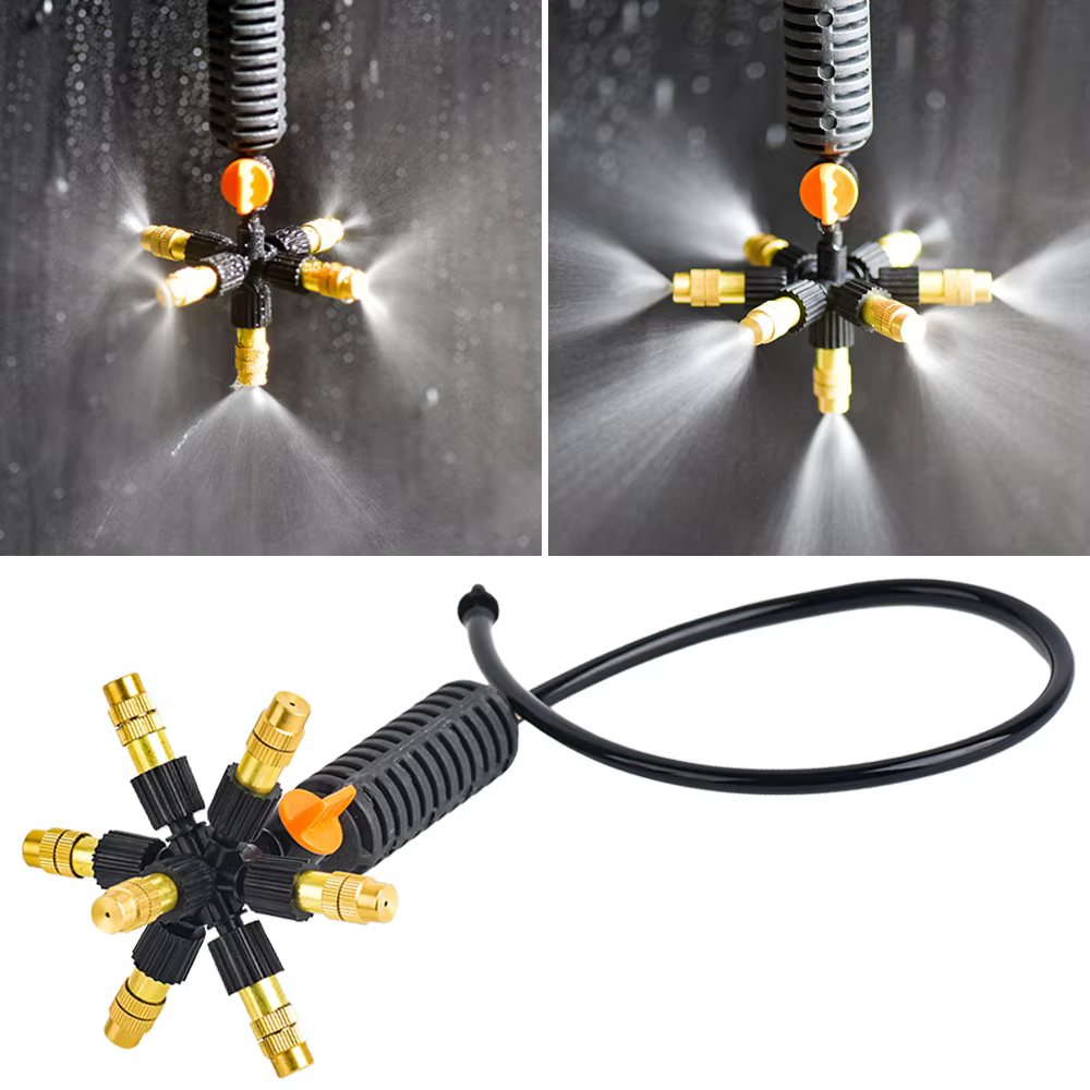 Brumisation suspendue 5/7 voies réglable en laiton plastique arroseur buse de refroidissement arrose