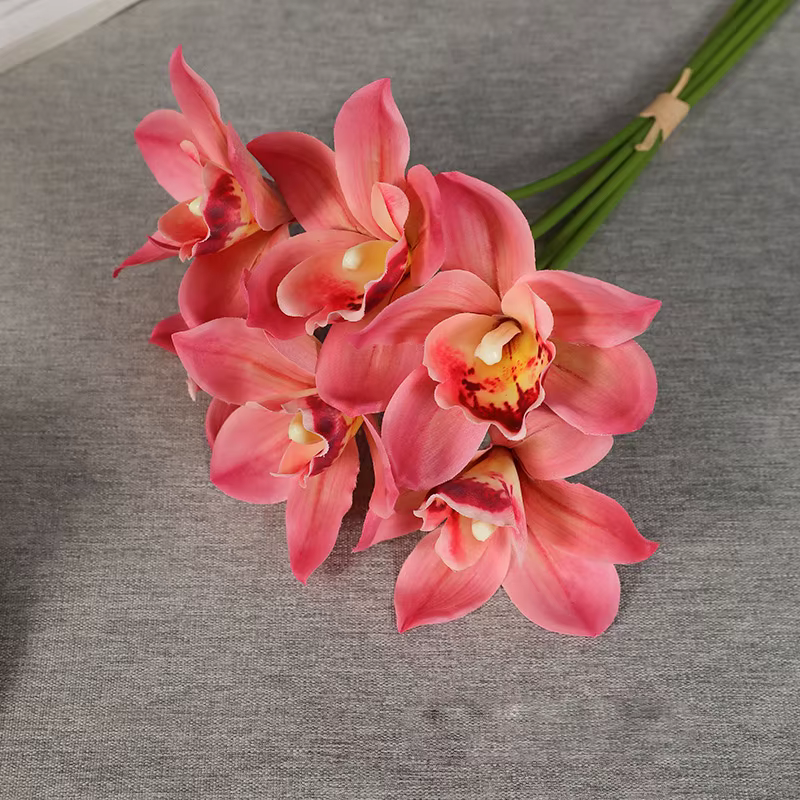 Bouquets d'orchidées artificiels, fausses fleurs, ornements de décoration de salon, maison, nouveau,