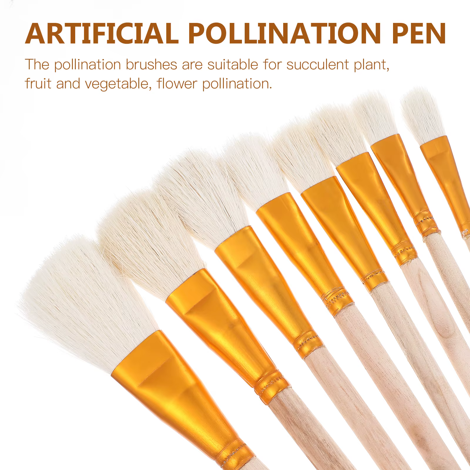 Brosse de polinisation pour plantes succulentes, arbre fruitier, outils de polinisation à la main, c