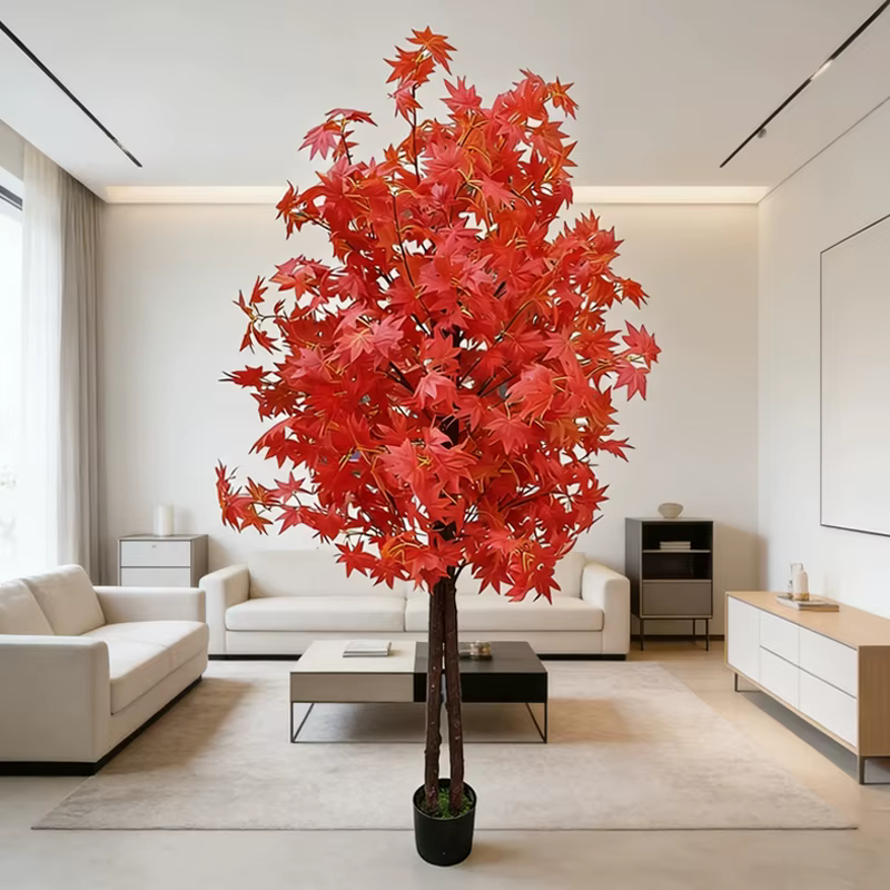 Arbre d'érable artificiel pour la décoration de la maison et du jardin, arbre bonsaï simulé de 160 c