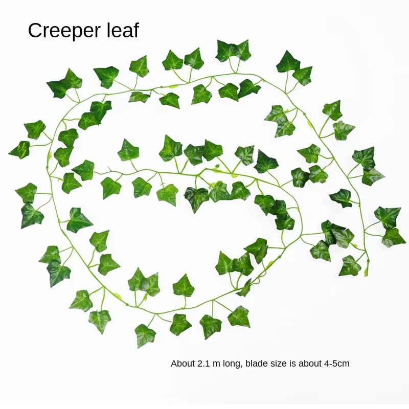 Plantes Artificielles pour la Décoration de la Maison, Bande de Lierre, Simili Cuir oral elu Vert, A