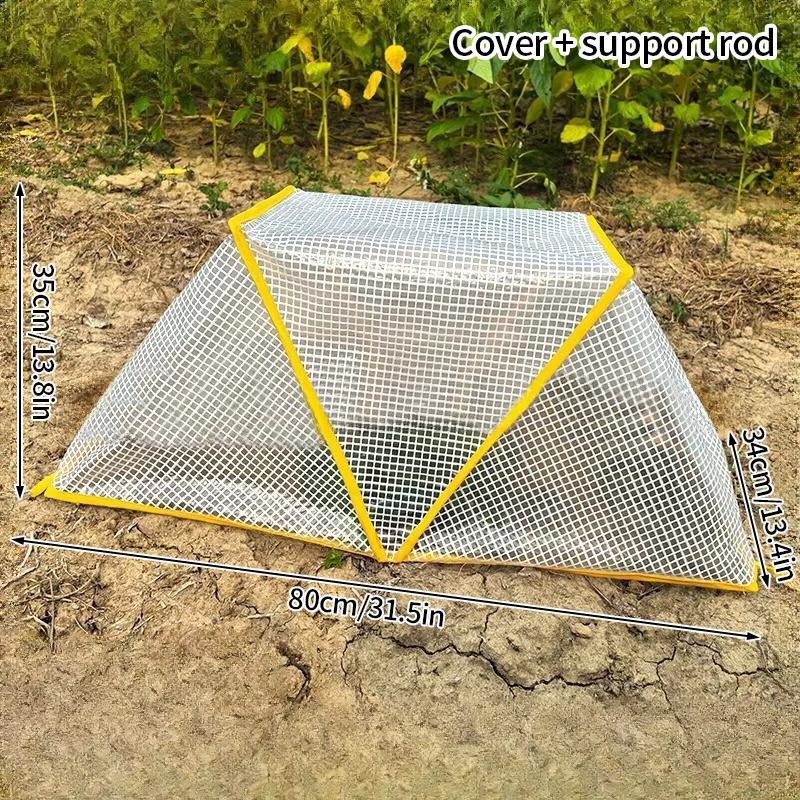Couverture chaude pour plantes d'hiver, Mini serre Pop-Up avec fermeture éclair, tente chaude de jar