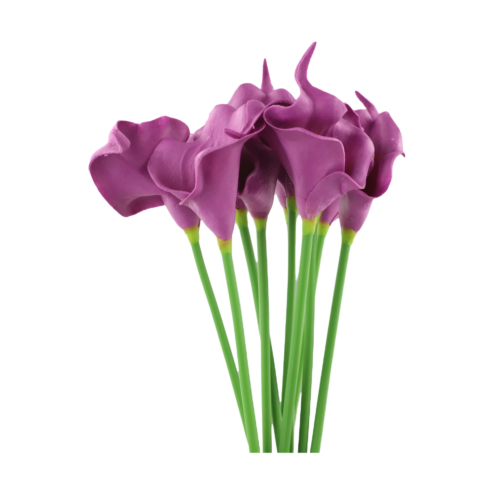 Bouquet de fleurs artificielles en PU, fausses fleurs de Calla Lily, DIY, pour décoration de Vase de