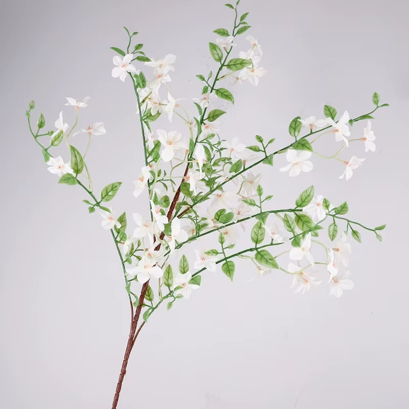 6 pièces de 92 cm, branche de fleur d'osmanthus artificielle en soie, parfumée, rose, pour décoratio