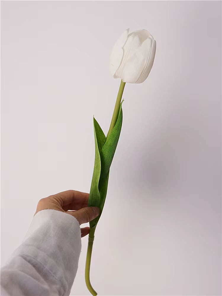Fleurs artificielles tulipes hydratantes, bouquet de patients au toucher réel, décor de mariage, déc