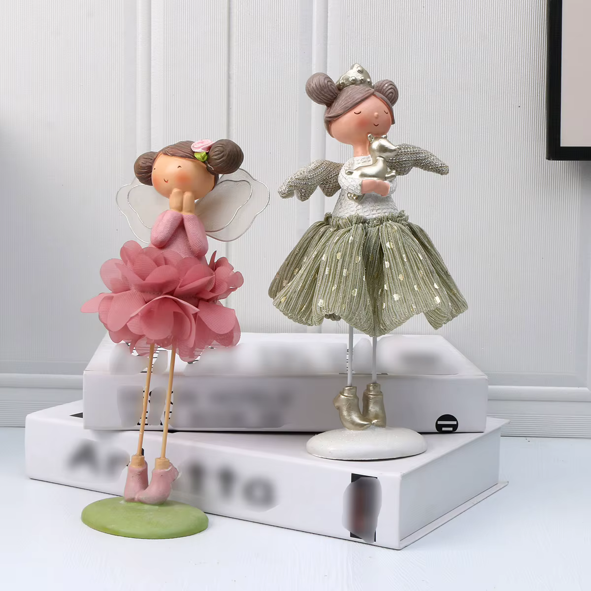 1pc Muppet fleur fée petite fille elfe ange ornement poupée, Anime dessin animé tissu décorations, p
