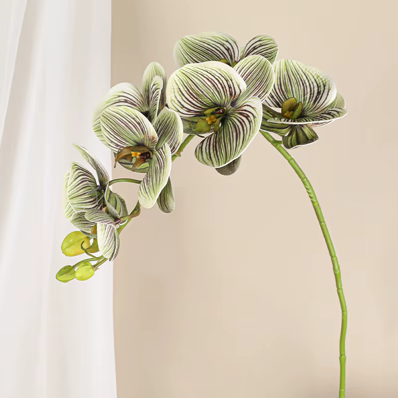 Branche de fleurs artificielles orchidées, accessoires floraux de mariage, décor de table de chambre